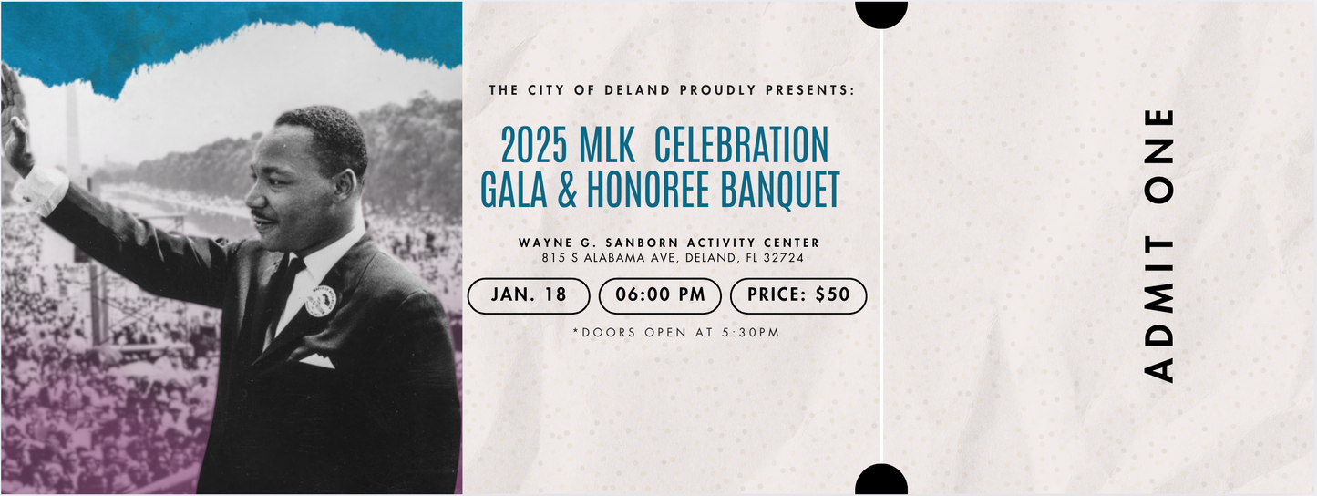 2025 MLK Celebration Gala & Honoree Banquet Ticket